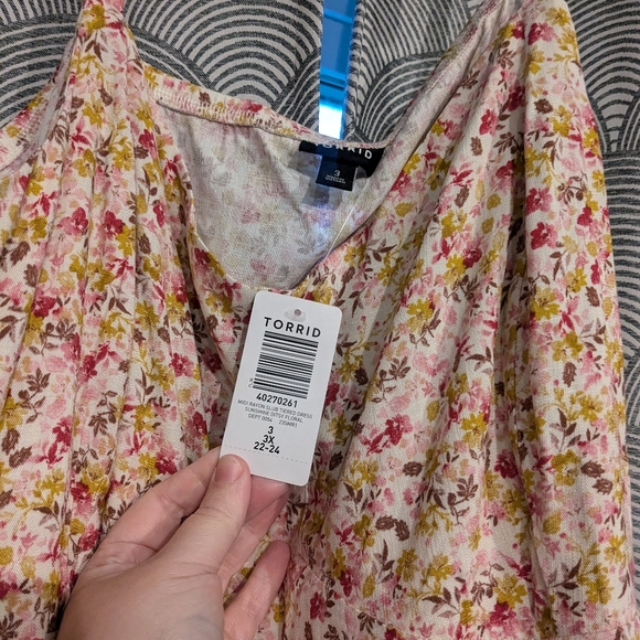 Torrid 3x Floral Midi Dress - Picture 3 of 5
